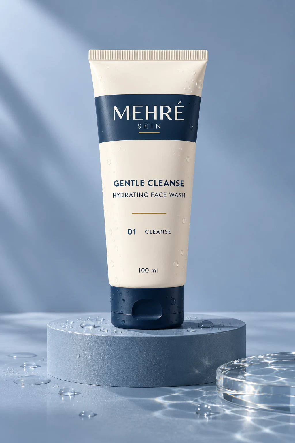 Gentle Cleanse face wash studio photograph